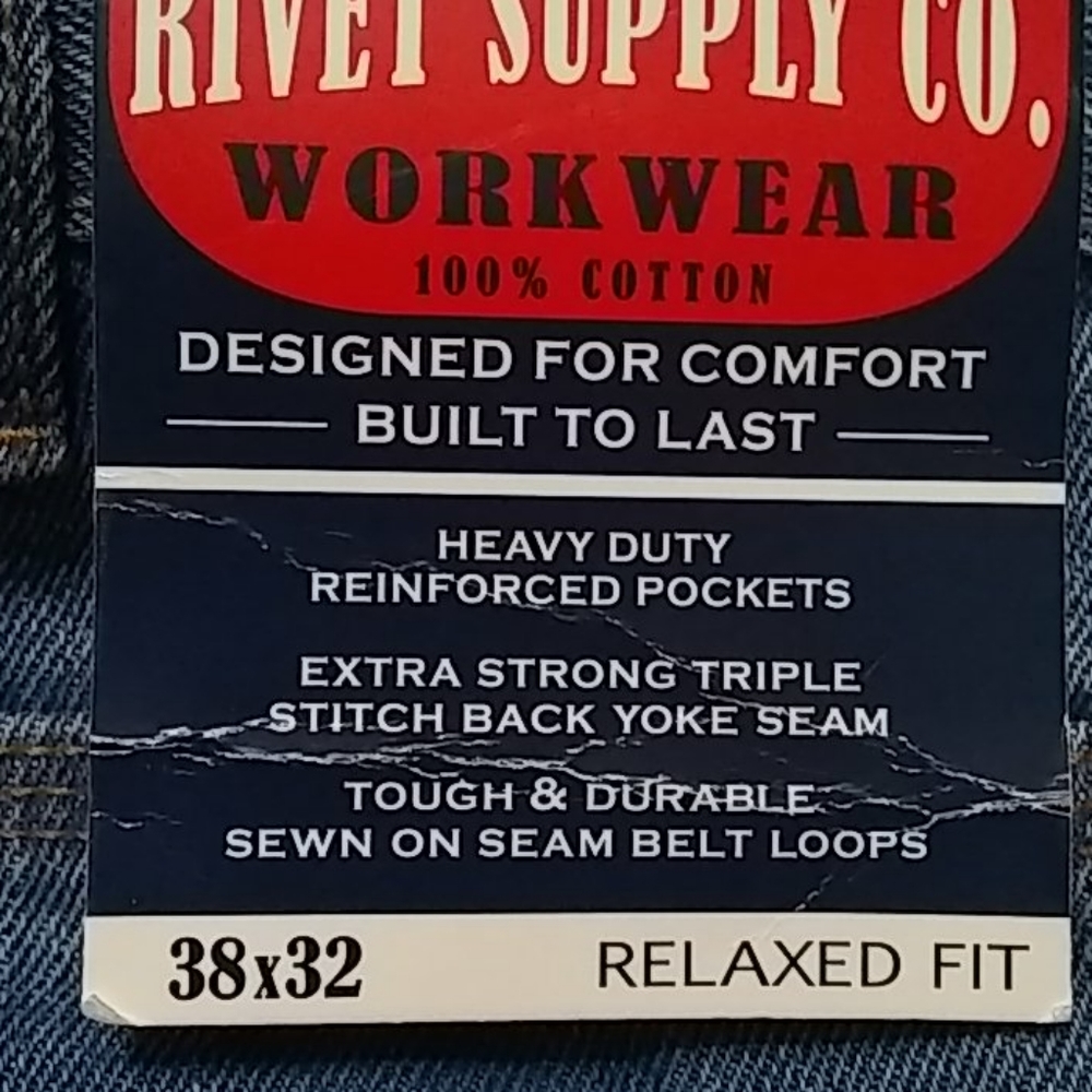 Rivet Supply Co.Work Wear 38x32 Relaxed Fit - Picture 6 of 15